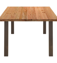 Esstisch Hellbraun 240x120x74 cm Massivholz Eiche Rechteckig