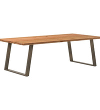 Esstisch Hellbraun 240x120x74 cm Massivholz Eiche Rechteckig