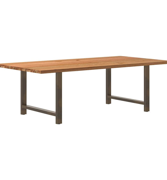 Esstisch Hellbraun 240x120x74 cm Massivholz Eiche Rechteckig