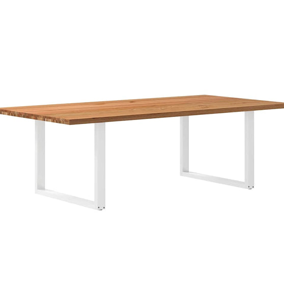 Esstisch Hellbraun 240x120x74 cm Massivholz Eiche Rechteckig