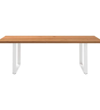 Esstisch Hellbraun 240x120x74 cm Massivholz Eiche Rechteckig