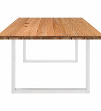 Esstisch Hellbraun 240x120x74 cm Massivholz Eiche Rechteckig