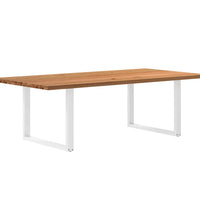 Esstisch Hellbraun 240x120x74 cm Massivholz Eiche Rechteckig