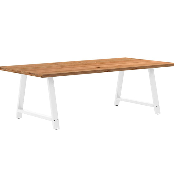 Esstisch Hellbraun 240x120x74 cm Massivholz Eiche Rechteckig