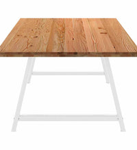 Esstisch Hellbraun 240x120x74 cm Massivholz Eiche Rechteckig