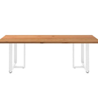 Esstisch Hellbraun 240x120x74 cm Massivholz Eiche Rechteckig