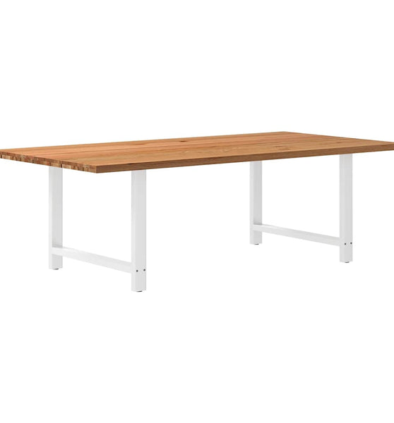 Esstisch Hellbraun 240x120x74 cm Massivholz Eiche Rechteckig