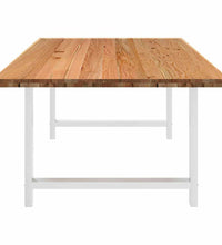 Esstisch Hellbraun 240x120x74 cm Massivholz Eiche Rechteckig