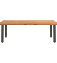 Esstisch Hellbraun 240x120x74 cm Massivholz Eiche Rechteckig