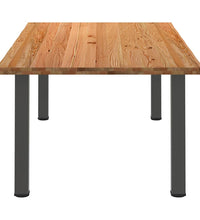 Esstisch Hellbraun 240x120x74 cm Massivholz Eiche Rechteckig