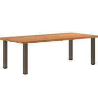 Esstisch Hellbraun 240x120x74 cm Massivholz Eiche Rechteckig