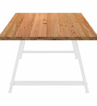 Esstisch mit Baumkanten 240x120x74 cm Massivholz Eiche Rechteck