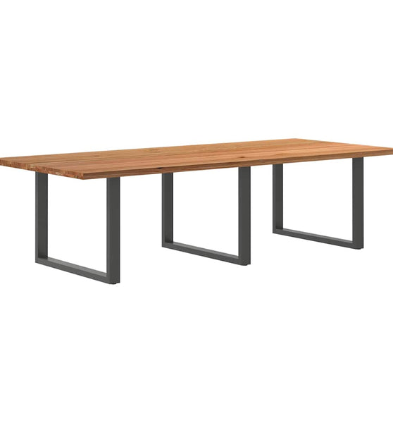Esstisch Hellbraun 280x120x74 cm Massivholz Eiche Rechteckig