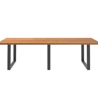 Esstisch Hellbraun 280x120x74 cm Massivholz Eiche Rechteckig