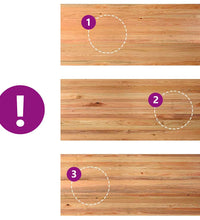 Esstisch Hellbraun 280x120x74 cm Massivholz Eiche Rechteckig