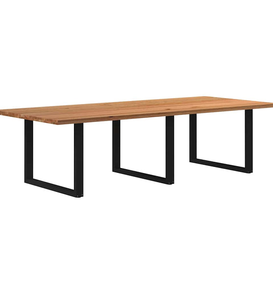 Esstisch Hellbraun 280x120x74 cm Massivholz Eiche Rechteckig