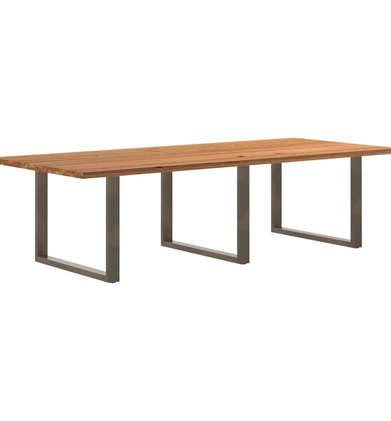 Esstisch Hellbraun 280x120x74 cm Massivholz Eiche Rechteckig