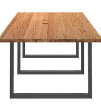 Esstisch Hellbraun 280x120x74 cm Massivholz Eiche Rechteckig