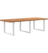 Esstisch Hellbraun 280x120x74 cm Massivholz Eiche Rechteckig