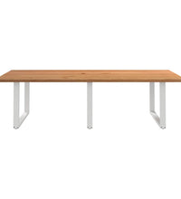 Esstisch Hellbraun 280x120x74 cm Massivholz Eiche Rechteckig