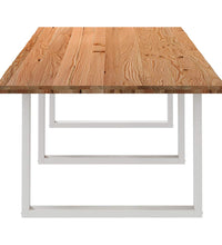 Esstisch Hellbraun 280x120x74 cm Massivholz Eiche Rechteckig