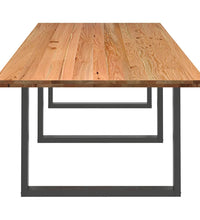 Esstisch Hellbraun 320x120x74 cm Massivholz Eiche Rechteckig