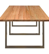 Esstisch Hellbraun 320x120x74 cm Massivholz Eiche Rechteckig
