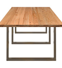 Esstisch Hellbraun 320x120x74 cm Massivholz Eiche Rechteckig