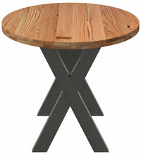 Esstisch Hellbraun 180x90x74 cm Massivholz Eiche Oval