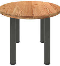 Esstisch Hellbraun 220x100x74 cm Massivholz Eiche Oval