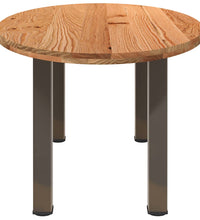 Esstisch Hellbraun 220x100x74 cm Massivholz Eiche Oval