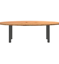 Esstisch Hellbraun 240x100x74 cm Massivholz Eiche Oval