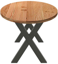 Esstisch Hellbraun 240x100x74 cm Massivholz Eiche Oval