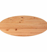 Esstisch Hellbraun 240x100x74 cm Massivholz Eiche Oval