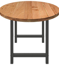 Esstisch Hellbraun 240x100x74 cm Massivholz Eiche Oval