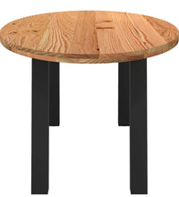 Esstisch Hellbraun 240x100x74 cm Massivholz Eiche Oval