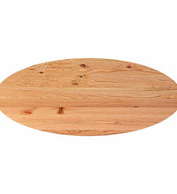 Esstisch Hellbraun 240x100x74 cm Massivholz Eiche Oval