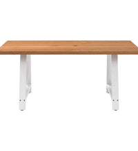 Esstisch Hellbraun 240x100x74 cm Massivholz Eiche Oval