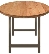 Esstisch Hellbraun 240x100x74 cm Massivholz Eiche Oval