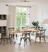 Esstisch Hellbraun 240x100x74 cm Massivholz Eiche Oval