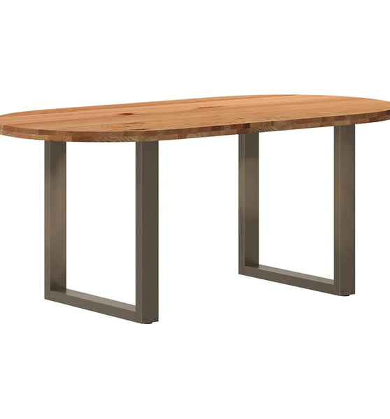 Esstisch Hellbraun 180x90x74 cm Massivholz Eiche Oval