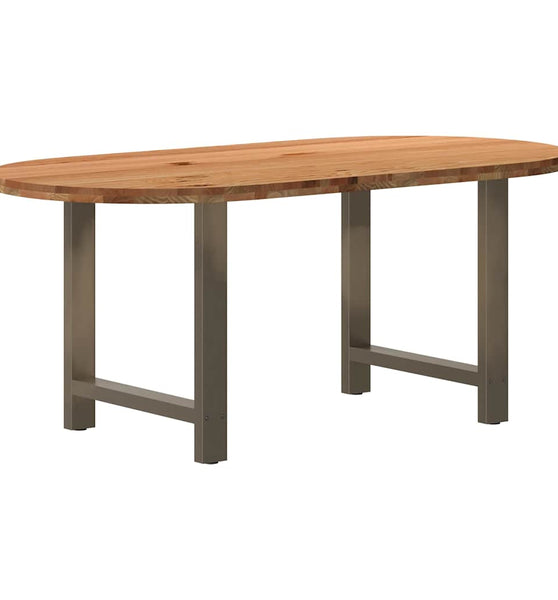 Esstisch Hellbraun 180x90x74 cm Massivholz Eiche Oval