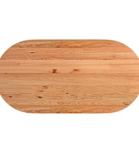 Esstisch Hellbraun 180x90x74 cm Massivholz Eiche Oval