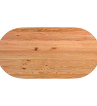 Esstisch Hellbraun 200x100x74 cm Massivholz Eiche Oval