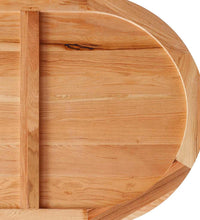 Esstisch Hellbraun 200x100x74 cm Massivholz Eiche Oval