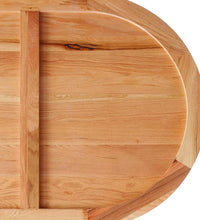 Esstisch Hellbraun 220x100x74 cm Massivholz Eiche Oval