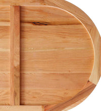 Esstisch Hellbraun 220x100x74 cm Massivholz Eiche Oval