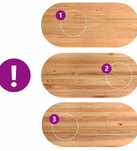 Esstisch Hellbraun 220x100x74 cm Massivholz Eiche Oval