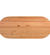 Esstisch Hellbraun 240x100x74 cm Massivholz Eiche Oval