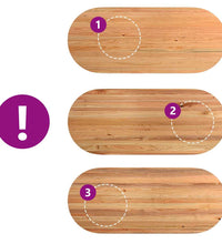 Esstisch Hellbraun 240x100x74 cm Massivholz Eiche Oval